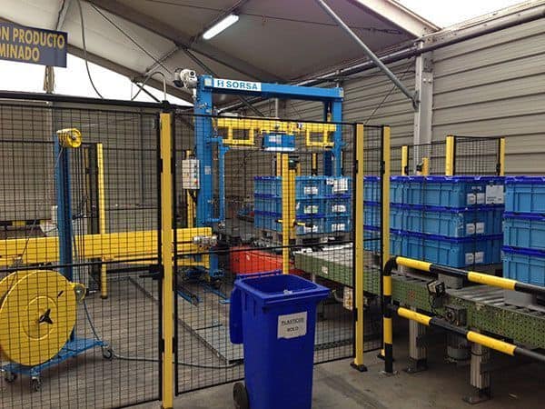 INSTALACIONES FLEJADO AUTOMÁTICO FLAJADO VERTICAL DE CABEZAL ARRIBA SORSA PI-800-LD