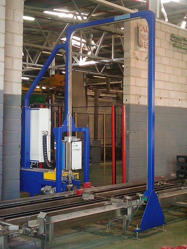 INSTALACIONES FLEJADO AUTOMÁTICO FLAJADO VERTICAL DE CABEZAL LATERAL SORSA PV-600L