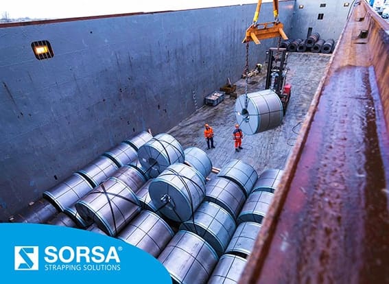 Sistemas de lashing para transporte marítimo y trincaje de carga en contenedores por Sistemas de Embalaje Sorsa.