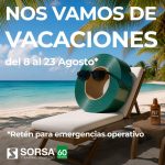 Equipo y maquinaria de flejado de Sorsa preparado para el servicio estival